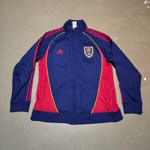 2007 Adidas Red Stripe Real Salt Lake Full Zip Track Jacket‎ Men's Size Medium